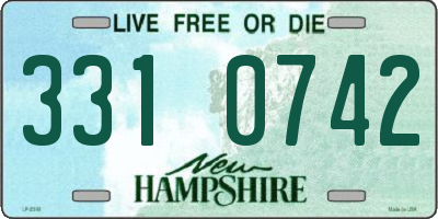 NH license plate 3310742