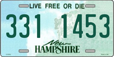 NH license plate 3311453