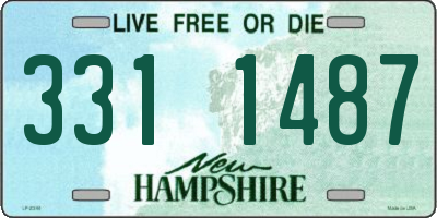 NH license plate 3311487