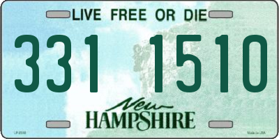 NH license plate 3311510