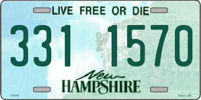 NH license plate 3311570
