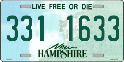NH license plate 3311633