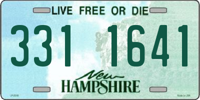 NH license plate 3311641