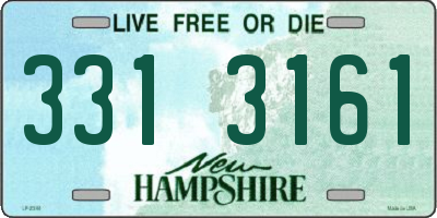 NH license plate 3313161