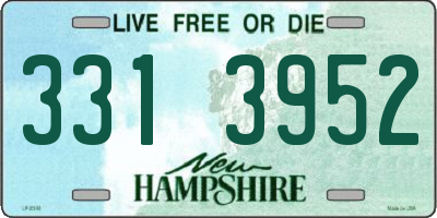 NH license plate 3313952