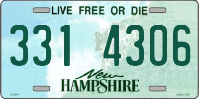 NH license plate 3314306