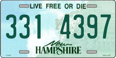 NH license plate 3314397