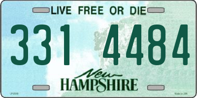 NH license plate 3314484