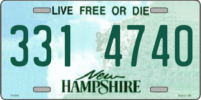 NH license plate 3314740