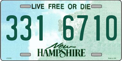 NH license plate 3316710