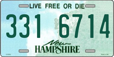 NH license plate 3316714