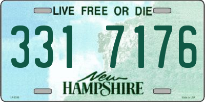 NH license plate 3317176