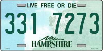 NH license plate 3317273