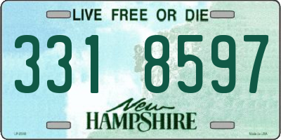 NH license plate 3318597