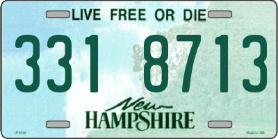 NH license plate 3318713