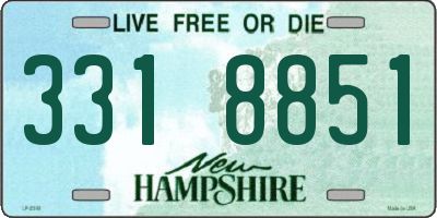 NH license plate 3318851