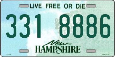 NH license plate 3318886