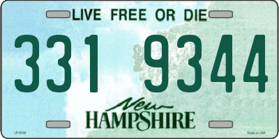 NH license plate 3319344