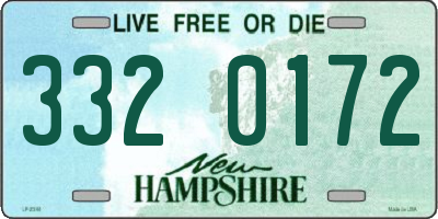 NH license plate 3320172