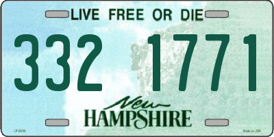 NH license plate 3321771