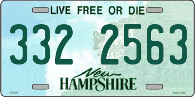 NH license plate 3322563