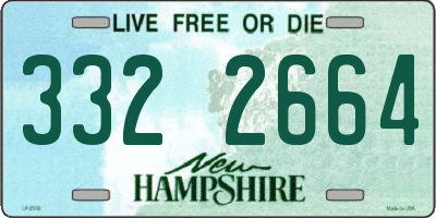 NH license plate 3322664