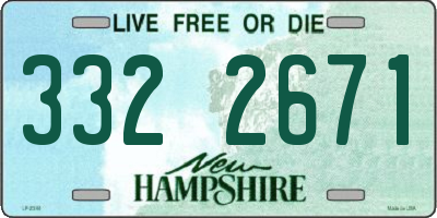 NH license plate 3322671