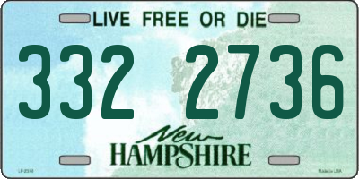 NH license plate 3322736