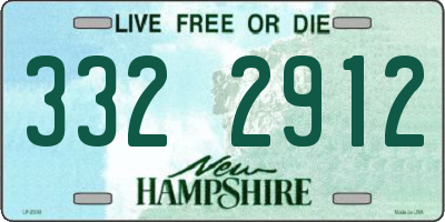 NH license plate 3322912