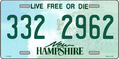 NH license plate 3322962