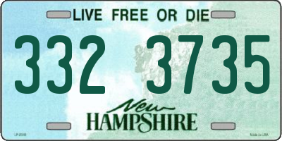 NH license plate 3323735