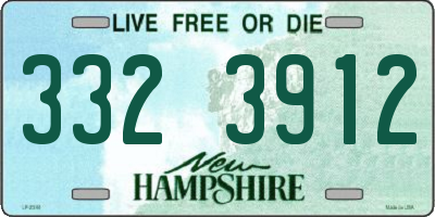 NH license plate 3323912