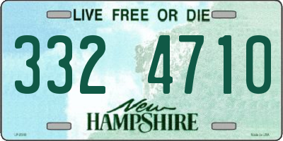 NH license plate 3324710
