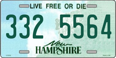 NH license plate 3325564