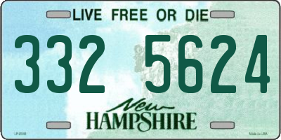NH license plate 3325624