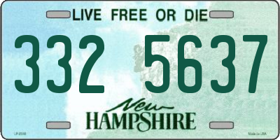 NH license plate 3325637