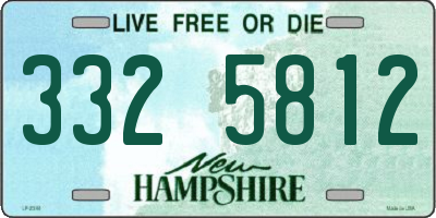 NH license plate 3325812