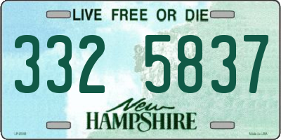 NH license plate 3325837