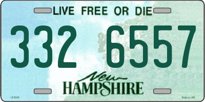 NH license plate 3326557