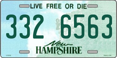 NH license plate 3326563