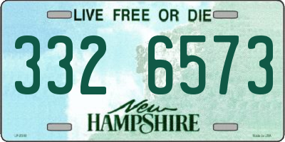 NH license plate 3326573