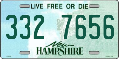 NH license plate 3327656