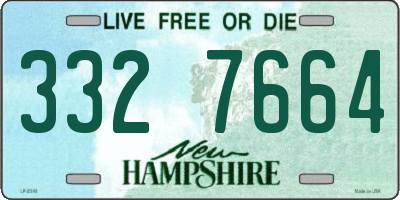 NH license plate 3327664
