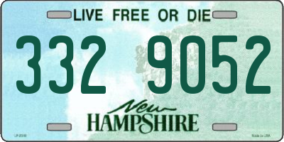 NH license plate 3329052
