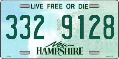 NH license plate 3329128