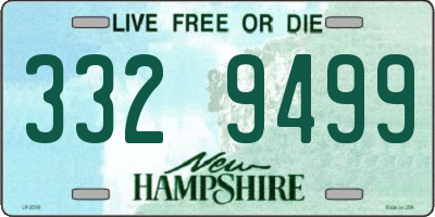 NH license plate 3329499