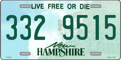 NH license plate 3329515