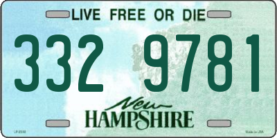 NH license plate 3329781