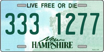 NH license plate 3331277