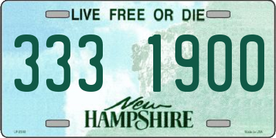 NH license plate 3331900
